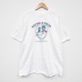 XL★古着 半袖ヘインズ ビンテージ Tシャツ メンズ 90年代 90s HAYTHE コットン クルーネック USA製 白 ホワイト 25aug13 中古 半袖