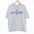 XL★古着 半袖 ビンテージ Tシャツ メンズ 00年代 00s NFL ニューイングランドペイトリオッツ 大きいサイズ クルーネック グレー 霜降り アメフト スーパーボウル 25aug13 中古