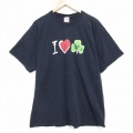 フルーツオブザルーム 00s 半袖Tシャツ ハート ブラック XL | 古着