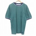 カタリナ 00s 半袖Tシャツ 胸ポケット グリーン XL | 古着
