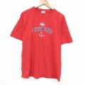 XL★古着 リー Lee 半袖 ビンテージ Tシャツ メンズ 00年代 00s MLB ボストンレッドソックス コットン クルーネック 赤 レッド メジャーリーグ ベースボール 野球 25aug19 中古