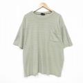 00s 半袖Tシャツ 胸ポケット付き ベージュ XL | 古着