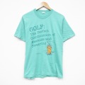80s 半袖Tシャツ ゴルフ グリーン M | 古着