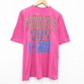 XL★古着 半袖 ビンテージ Tシャツ メンズ 90年代 90s ファーザーズデイ クルーネック 濃ピンク 【spe】 25aug28 中古