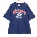 XL★古着 リーボック REEBOK 半袖 ビンテージ Tシャツ メンズ 00年代 00s NFL ニューイングランドペイトリオッツ 大きいサイズ コットン クルーネック 紺 ネイビー アメフト スーパーボウル 25aug26 中古
