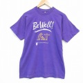 L★古着 フルーツオブザルーム 半袖 ビンテージ Tシャツ メンズ 90年代 90s Be Well コットン クルーネック USA製 紫 パープル 25aug26 中古