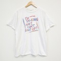 90s 半袖Tシャツ メッセージ ホワイト XL | 古着