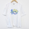 XL★古着 ヘインズ Hanes 半袖 ビンテージ Tシャツ メンズ 00年代 00s サンフラワー 大きいサイズ コットン クルーネック 白 ホワイト 25sep01 中古