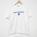 XL★古着 ヘインズ Hanes 半袖 ビンテージ Tシャツ メンズ 00年代 00s SC コットン クルーネック 白 ホワイト 25sep02 中古