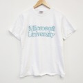 90s 半袖Tシャツ マイクロソフト ホワイト M | 古着