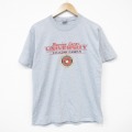 M★古着 ヘインズ Hanes 半袖 ビンテージ Tシャツ メンズ 00年代 00s USMC クルーネック グレー 霜降り 25sep05 中古