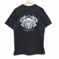L★古着 半袖 ビンテージ Tシャツ メンズ 00年代 00s CWA 胸ポケット付き コットン クルーネック USA製 黒 ブラック 25sep02 中古