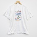 L★古着 半袖 ビンテージ Tシャツ メンズ 90年代 90s イルカ コットン クルーネック 白 ホワイト 25sep03 中古