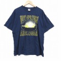 00s 半袖Tシャツ アーカンソー ネイビー XL | 古着