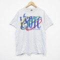 XL★古着 半袖 ビンテージ Tシャツ メンズ 90年代 90s USOTC コットン クルーネック USA製 薄グレー 霜降り 25sep03 中古