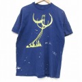 ヘインズ 90s 半袖Tシャツ 鳥 ネイビー L | 古着