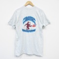 L★古着 フルーツオブザルーム 半袖 ビンテージ Tシャツ メンズ 90年代 90s サッカー コットン クルーネック USA製 薄グレー 霜降り 25sep06 中古