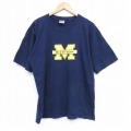 00s 半袖Tシャツ ミシガン ネイビー XL | 古着