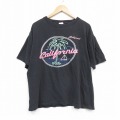 00s 半袖Tシャツ カリフォルニア ブラック XL | 古着