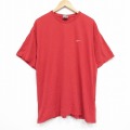 XL★古着 ナイキ NIKE 半袖 ビンテージ Tシャツ メンズ 00年代 00s ワンポイントロゴ 大きいサイズ コットン クルーネック 赤 レッド 25sep09 中古