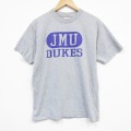 L★古着 半袖 ビンテージ Tシャツ メンズ 00年代 00s JMU クルーネック グレー 霜降り 25sep09 中古