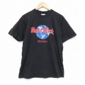 L★古着 半袖 ビンテージ Tシャツ メンズ 90年代 90s ハードロックカフェ オーランド コットン クルーネック USA製 黒 ブラック 25sep09 中古
