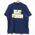 フルーツオブザルーム 90s 半袖Tシャツ スイミング ネイビー XL | 古着