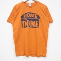 L★古着 フルーツオブザルーム 半袖 ビンテージ Tシャツ メンズ 00年代 00s HOME DOME コットン クルーネック 黄色 イエロー 25sep09 中古