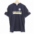 【20%OFF】M★古着 半袖 Tシャツ メンズ BREAD コットン クルーネック USA製 紺 ネイビー 25sep10 中古