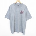 XL★古着 ジャージーズ 半袖 ビンテージ Tシャツ メンズ 00年代 00s COLGATE 大きいサイズ クルーネック グレー 霜降り 25sep11 中古