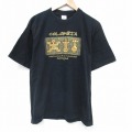 【20%OFF】L★古着 半袖 ビンテージ Tシャツ メンズ 00年代 00s コロンビア COLUMBIA コットン クルーネック 黒 ブラック 25sep12 中古