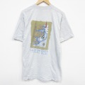 XL★古着 フルーツオブザルーム 半袖 ビンテージ Tシャツ メンズ 90年代 90s 灯台 大きいサイズ コットン クルーネック USA製 薄グレー 霜降り 25sep13 中古