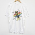 XL★古着 ヘインズ Hanes 半袖 ビンテージ Tシャツ メンズ 90年代 90s バレーボール コットン クルーネック USA製 白 ホワイト 25sep13 中古