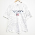 XL★古着 ヘインズ Hanes 半袖 ビンテージ Tシャツ メンズ 00年代 00s サウスビーチ 大きいサイズ コットン クルーネック 白他 ホワイト 25sep16 中古