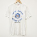 L★古着 ジャージーズ 半袖 ビンテージ Tシャツ メンズ 90年代 90s スポーツクラブ コットン クルーネック USA製 白 ホワイト 25sep16 中古
