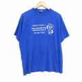 L★古着 半袖 ビンテージ Tシャツ メンズ 80年代 80s 電球 クルーネック USA製 青 ブルー 25sep17 中古