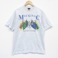 L★古着 SIGNAL 半袖 ビンテージ Tシャツ メンズ 90年代 90s ヨットクラシック クルーネック USA製 グレー 霜降り 25sep17 中古