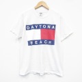 L★古着 フルーツオブザルーム 半袖 ビンテージ Tシャツ メンズ 00年代 00s デイトナビーチ クルーネック 白 ホワイト 25sep17 中古