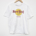 L★古着 半袖 ビンテージ Tシャツ メンズ 90年代 90s ハードロックカフェ コットン クルーネック USA製 白 ホワイト 25sep17 中古