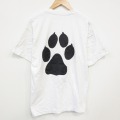 フルーツオブザルーム 90s 半袖Tシャツ 足跡 ホワイト XL | 古着
