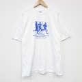 XL★古着 ヘインズ Hanes 半袖 ビンテージ Tシャツ メンズ 90年代 90s ランナー コットン クルーネック 白 ホワイト 25sep18 中古