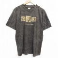 【20%OFF】XL★古着 半袖 ビンテージ Tシャツ メンズ 90年代 90s ココペリ ホピ族 コットン クルーネック USA製 こげ茶他 ブラウン タイダイ 25sep19 中古