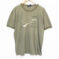 XL★古着 エアロポステール AEROPOSTALE 半袖 ビンテージ Tシャツ メンズ 00年代 00s パナマシティ クルーネック カナダ製 濃緑 グリーン 霜降り 25sep19 中古