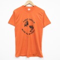 80s 半袖Tシャツ クマ オレンジ M | 古着