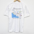 XL★古着 ヘインズ Hanes 半袖 ビンテージ Tシャツ メンズ 00年代 00s Discover コットン クルーネック 白 ホワイト 25sep22 中古