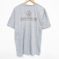 XL★古着 フルーツオブザルーム 半袖 ビンテージ Tシャツ メンズ 00年代 00s ゴルフ トーナメント クルーネック グレー 霜降り 25sep22 中古