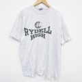 XL★古着 All Sport 半袖 ビンテージ Tシャツ メンズ 90年代 90s RYDELL コットン クルーネック USA製 薄グレー 霜降り 25sep24 中古