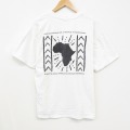 XL★古着 ヘインズ Hanes 半袖 ビンテージ Tシャツ メンズ 90年代 90s アフリカ コットン クルーネック 白 ホワイト 25sep25 中古