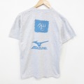 M★古着 ジャージーズ 半袖 ビンテージ Tシャツ メンズ 00年代 00s ミズノ バレーボール クルーネック 薄グレー 霜降り 25sep29 中古