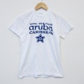 S★古着 半袖 ビンテージ Tシャツ メンズ 80年代 80s aruba コットン クルーネック 白 ホワイト 25oct01 中古